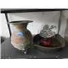 Image 1 : Cast Iron Pan, Spittoon and Vintage Fan