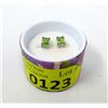 Image 2 : New Peridot Earrings Set in Sterling Silver
