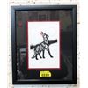 Image 1 : Richard Shorty Framed Print- Territorial Wolf