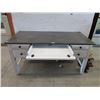Image 2 : Wood Desk with Keyboard Tray and Power Cord