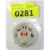 Image 1 : 1 Oz. .999 Silver Colourized Canadian Art Round