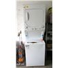 Image 1 : White GE Stacker Washer Dryer - Store Return