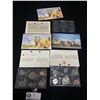 Image 1 : Lot of 3 Royal Canadian Mint Uncirculated Coin Sets in Cellophane. 1988,1984and 1975