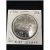 Image 2 : 1966 Canadian Silver Dollar in a Cardboard Holder