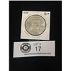 Image 1 : 1958 Canadian Silver Dollar in a Cardboard Holder