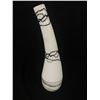 Image 4 : Vintage Had Painted Wood Cross Wall Hanger "O holy Night and and Ornate Vintae Art Glass Case 15" H