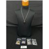 Image 1 : 5 Gemstone Healing Point Necklaces. Chains Included