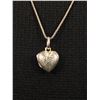 Image 2 : Sterling Silver Heart Loket Pendant and Chain Necklace