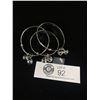 Image 1 : 3 Silver Plated Baby Bangles with Bells