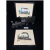 Image 1 : Metal Train Décor and 2 Framed Railway Prints