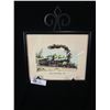 Image 3 : Metal Train Décor and 2 Framed Railway Prints