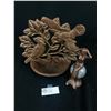 Image 1 : CastMetal Bird Feeder and Cast Iron Mermaid on Marble Ball Statue