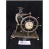Image 1 : Beautiful Antique Metal Waterbury Figural Sailor /Nautical Clock Works Great
