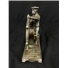 Image 2 : Beautiful Antique Metal Waterbury Figural Sailor /Nautical Clock Works Great
