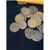 Image 2 : Wood Keepsake Box with 43 Early 1901 English Pennies