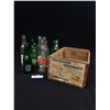 Image 1 : 10 Vintage Bottles plus a small Mandarin Orange Vancouver Wooden Crate