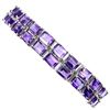Image 2 : Natural Purple Amethyst 7x5 MM Bracelet