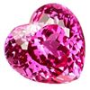Image 1 : Lab Created Heart Pink Topaz 38.72 Cts - VVS