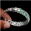 Image 3 : Natural Top Rich Green Emerald 113.45 Ct Bangle