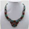 Image 1 : Tibet Natural Stone Tribal Queen Royal Necklace