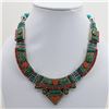 Image 1 : Tibet Natural Stone Tribal Queen Royal Necklace