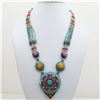 Image 1 : Tibet Natural Stone Tribal Queen Royal Necklace