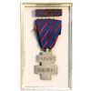Image 2 : France 1946 A Framed Commemorative Medal and Bar with Signed Photo.