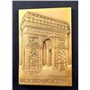 Image 1 : France Plaquette Arc of Triomphe 60 x 85 mm.UNC