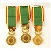 Image 2 : France FFEDB A Lot of 3 Gold Award Breast Pieces Unc
