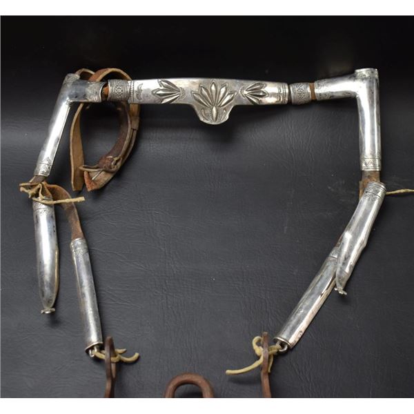 NAVAJO INDIAN STERLING SILVER HEADSTALL
