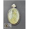 Image 1 : #28-NATURAL PREHNITE PENDANT