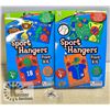 Image 1 : 2 NEW SPORT HANGERS CRAFT KITS + NEW LAPEL PIN