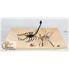 BOX WITH COLLECTION OF 8 WIRE SCORPIONS,