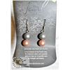 Image 1 : MOTHER OF PEARL EARRINGS ON CARD HALLMARKED