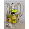 Image 1 : FRUITY GLASS JUICE PITCHER