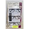 Image 1 : FOSTER GRANT LADIES READING GLASSES 3 PACK +1.50
