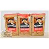 3 BAGS OF QUAKER QUICK OATS COOKS I 1.5 MINUTES