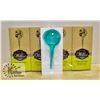 4 PACK OF WATERING GLOBES INDIVIDUALLY CRAFTED