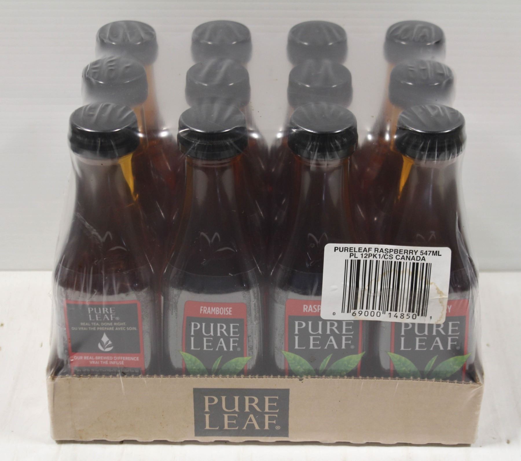 CASE OF PURE LEAF RASPBERRY ICED TEA 547 mL BOTTL