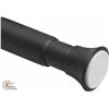 Image 1 : NEW AMAZON BASICS BLACK SHOWER CURTAIN TENSION ROD