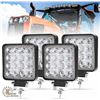 Image 1 : NEW LITE-WAY SET OF 4 LED WORK LIGHTS, 4" 8000 LM