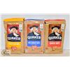 Image 1 : 3 BAGS OF QUAKER OATS LARGE FLAKE OATS, ONE MINUTE