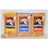 Image 1 : 3 BAGS OF QUAKER OATS LARGE FLAKE OATS, ONE MINUTE