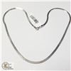 Image 1 : BZ990-60 SILVER SNAKE CHAIN 6.7G 17" NECKLACE