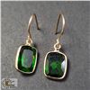 Image 1 : BZ990-55 10K CHORME DIOPSIDE EARRINGS