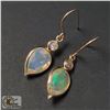 Image 1 : BZ990-51 14K  OPAL & DIAMOND EARRINGS