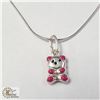 Image 1 : BZ990-84 SILVER BEAR 18" NECKLACE
