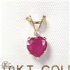 Image 1 : BZ990-89 10K RUBY DIAMOND PENDANT