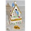 Image 1 : SMALL LENOX BIRDHOUSE TRINKET BOX