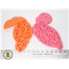 Image 1 : 2 NEW SILICONE MOLDS FLAMINGO AND TOUCAN